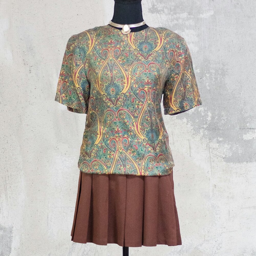 Vintage 100% Silk Blouse, Size 6